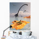 Sauropod Omeisaurs and Flying Wall Decal