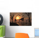 Omeisaurus and Duckbill Dinosaurs Wall Decal Design 1