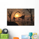 Omeisaurus and Duckbill Dinosaurs Wall Decal Design 1