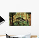 Astronaut Wades through Swamp-like Wall Decal