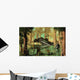 Astronaut Wades through Swamp-like Wall Decal