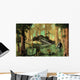 Astronaut Wades through Swamp-like Wall Decal