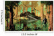 Astronaut Wades through Swamp-like Wall Decal