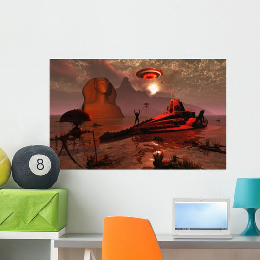 Inhabitants Fabled City Atlantis Wall Decal