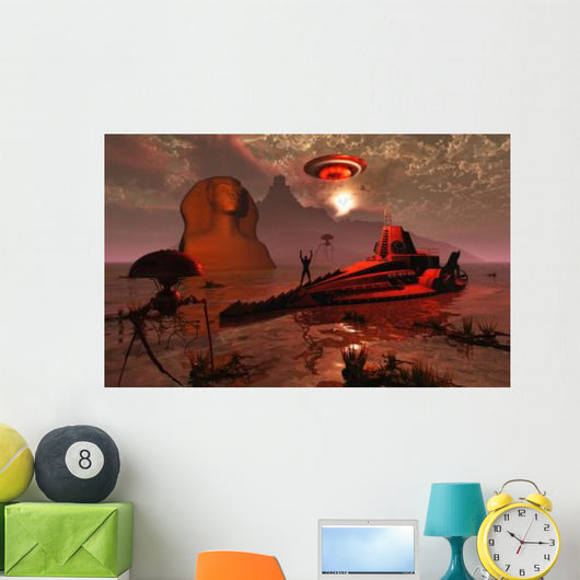 Inhabitants Fabled City Atlantis Wall Decal