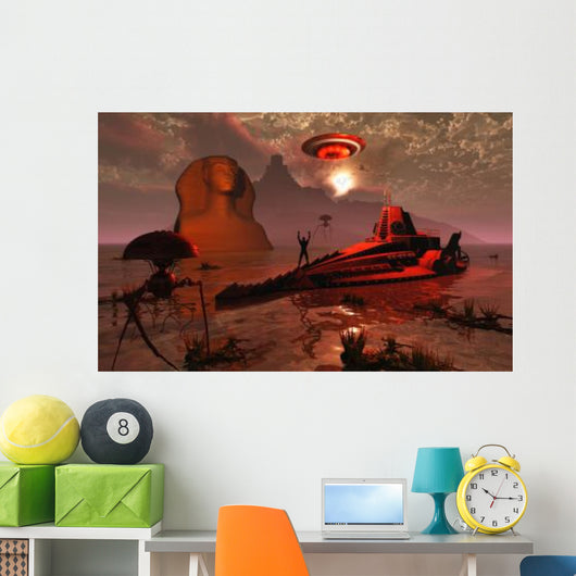 Inhabitants Fabled City Atlantis Wall Decal