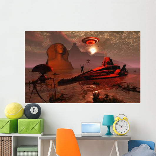 Inhabitants Fabled City Atlantis Wall Decal
