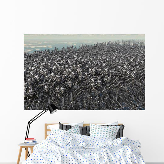 Hundreds Robots Running Wild Wall Decal