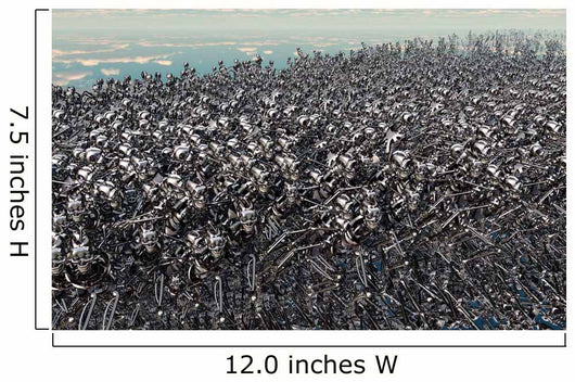 Hundreds Robots Running Wild Wall Decal