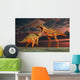 Robotic T Rex Triceratops Wall Decal