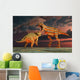Robotic T Rex Triceratops Wall Decal