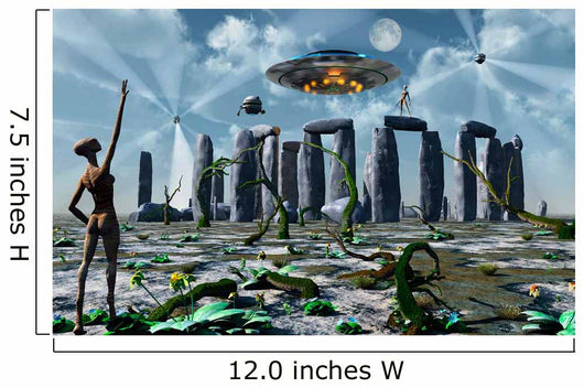 Alien Interdimensional Beings Recharge Wall Decal Design 2