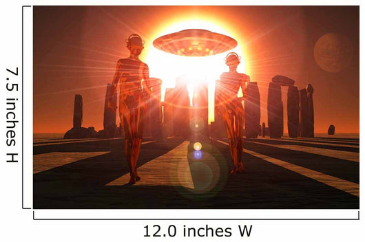 Alien Interdimensional Beings Recharge Wall Decal Design 1