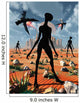 Mysterious Black Shape Beings Wall Decal