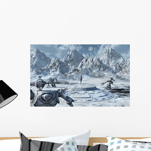 Robotic Survey Team Exploring Wall Decal