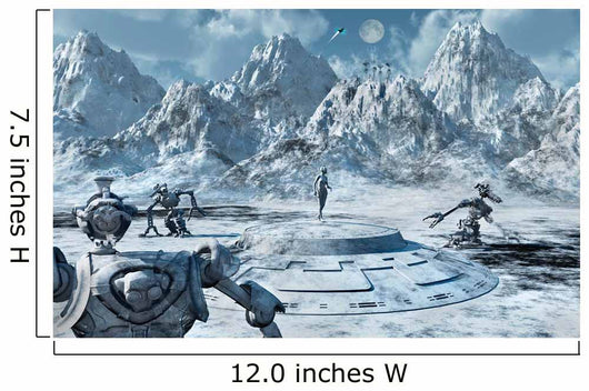 Robotic Survey Team Exploring Wall Decal