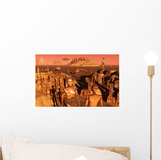Team Robots Gather Last Wall Decal Design 1