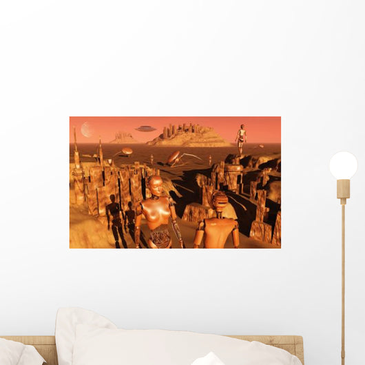 Team Robots Gather Last Wall Decal Design 1