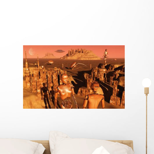Team Robots Gather Last Wall Decal Design 1