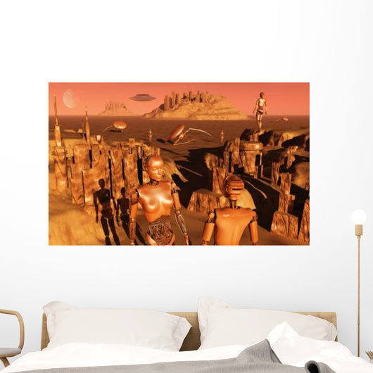 Team Robots Gather Last Wall Decal Design 1