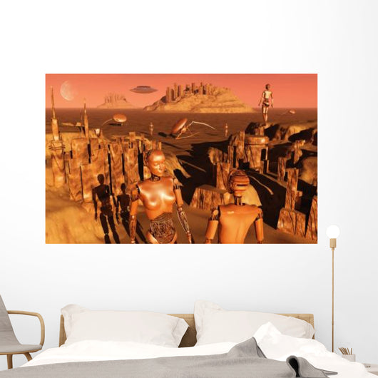 Team Robots Gather Last Wall Decal Design 1