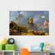 Reptoid Aliens Discover Statue Wall Decal