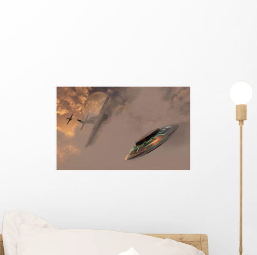 P-51 Mustang Gives Chases Wall Decal