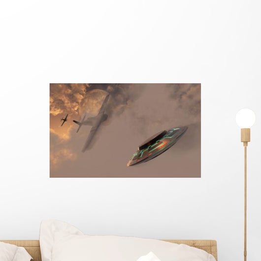 P-51 Mustang Gives Chases Wall Decal
