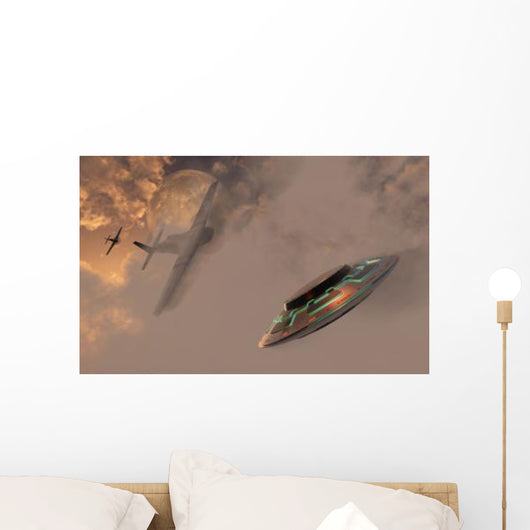 P-51 Mustang Gives Chases Wall Decal