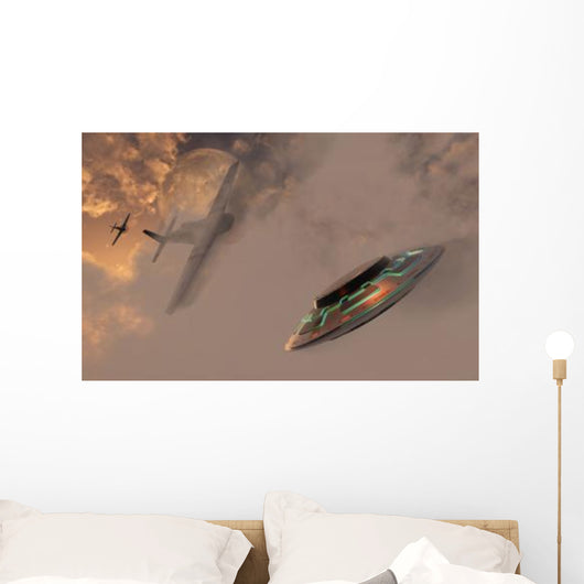 P-51 Mustang Gives Chases Wall Decal