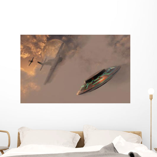 P-51 Mustang Gives Chases Wall Decal
