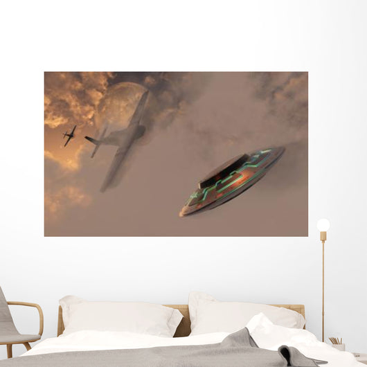 P-51 Mustang Gives Chases Wall Decal