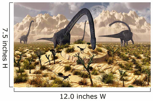 Dinosaur Discovers Buried Ufo Wall Decal
