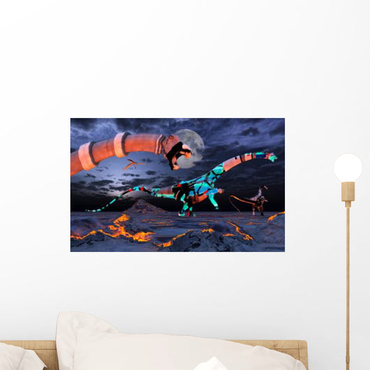 Sci-fi Scene Group Robotic Wall Decal