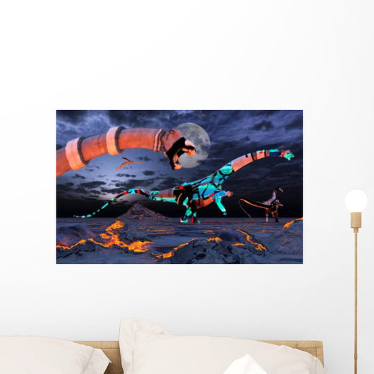 Sci-fi Scene Group Robotic Wall Decal