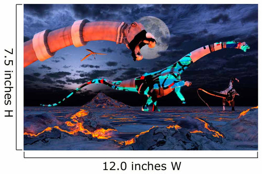 Sci-fi Scene Group Robotic Wall Decal