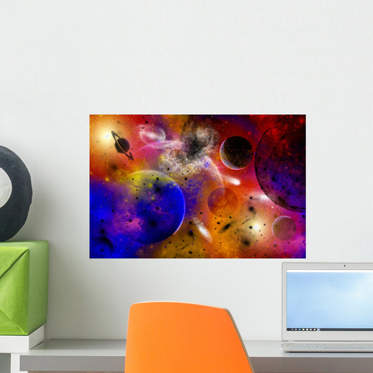 Dimensional Universes Meet and Wall Decal