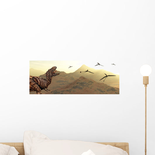 Tyrannosaurus Rex Giving Mighty Wall Decal