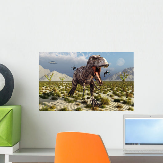 Insectoid Drones Attack Frustrated Wall Decal