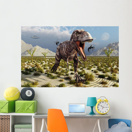 Insectoid Drones Attack Frustrated Wall Decal