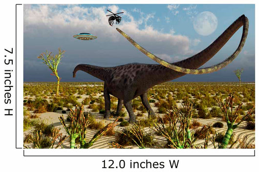 Insectoid Drones Attack Diplodocus Wall Decal