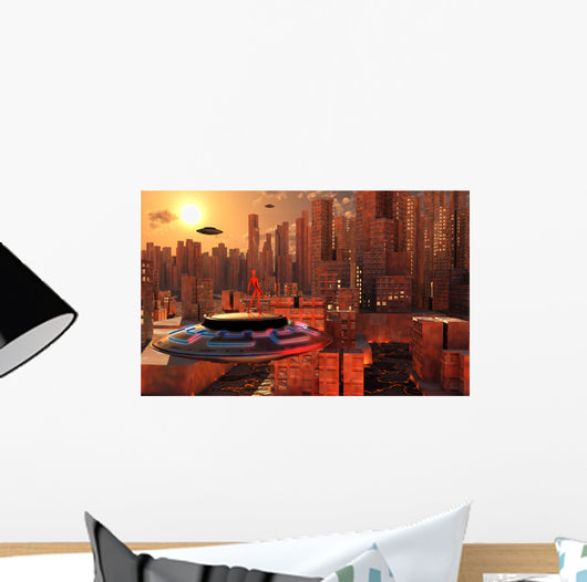 Alien Race Migrating from Wall Decal