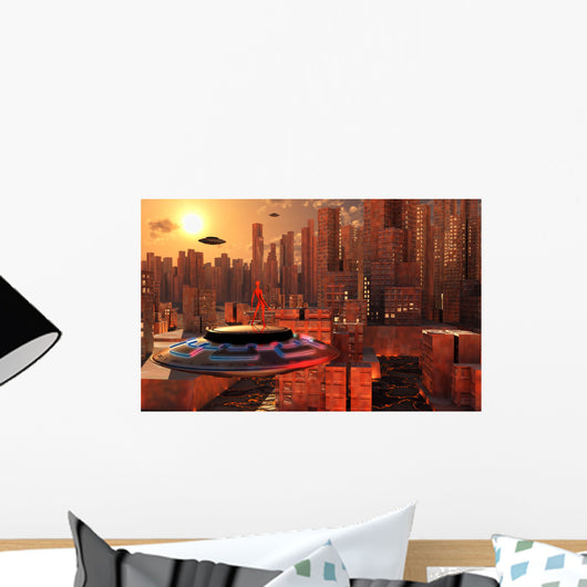 Alien Race Migrating from Wall Decal