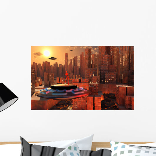 Alien Race Migrating from Wall Decal