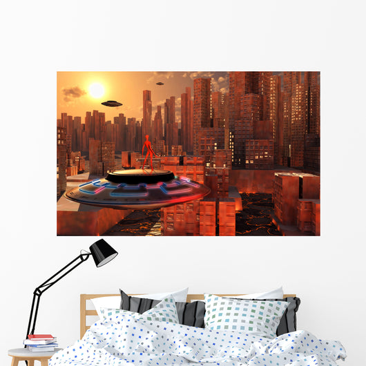 Alien Race Migrating from Wall Decal