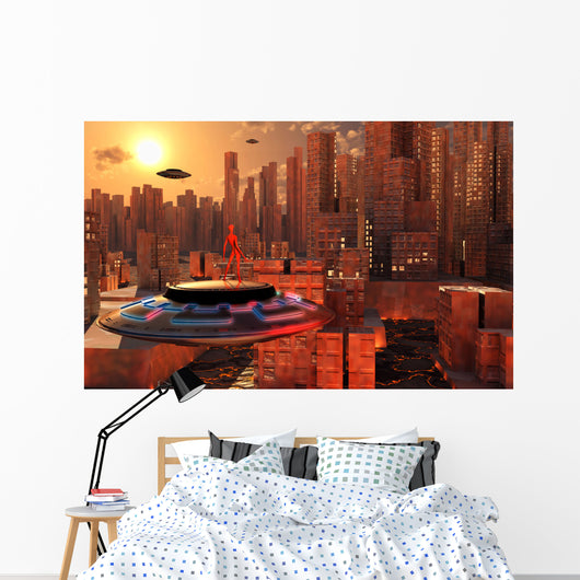 Alien Race Migrating from Wall Decal