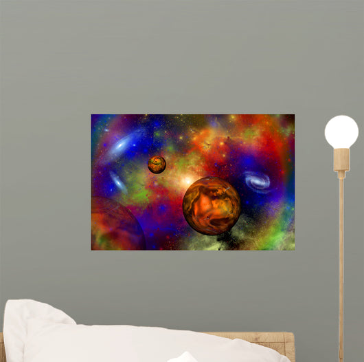 Distant Alien Solar System Wall Decal