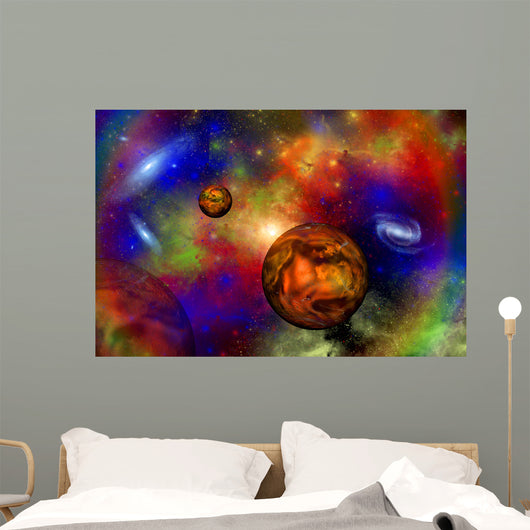 Distant Alien Solar System Wall Decal