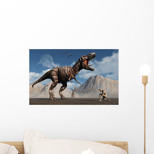 First Man Adam Kneels Wall Decal