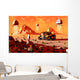 Machines Arriving Alien World Wall Decal